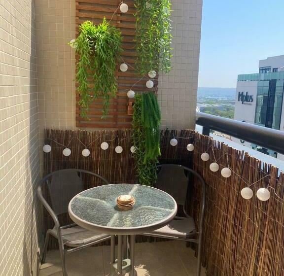 호텔 Lindo Flat Part Grand Mercure Varanda Aconchegante