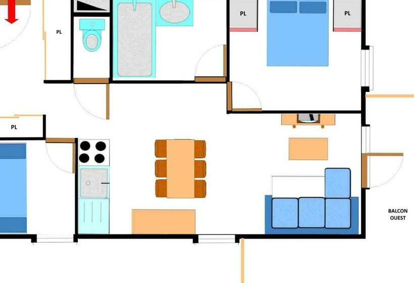 Appartement Aussois, 3 Pièces, 6 Personnes   Fr 1 508 271