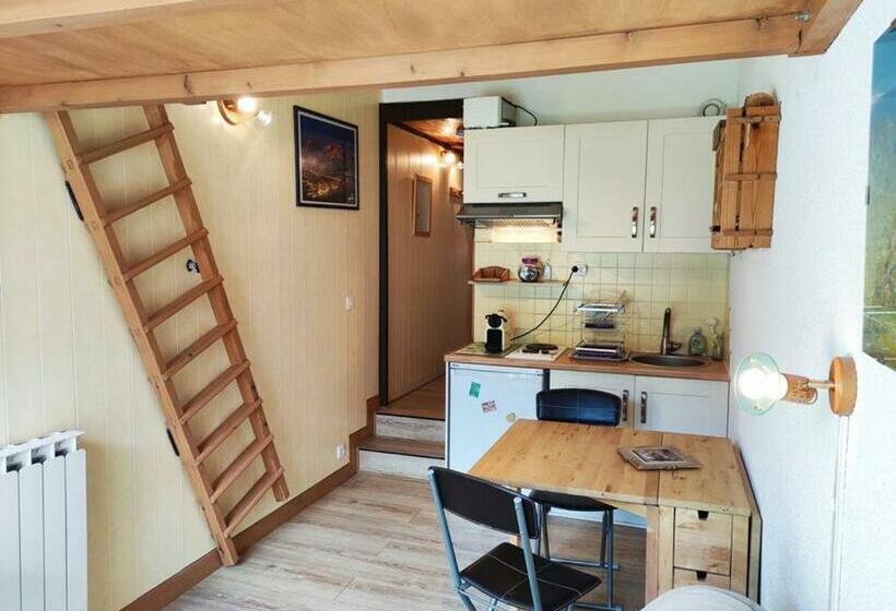 Studio Mezzanine Rénové, Accès Direct Aux Pistes, Parking Et Internet Inclus, Isola 2000 Fr 1 292