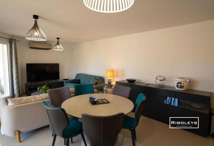 Grand T3 Neuf Climatisé Avec Wifi à 100m De La Plage