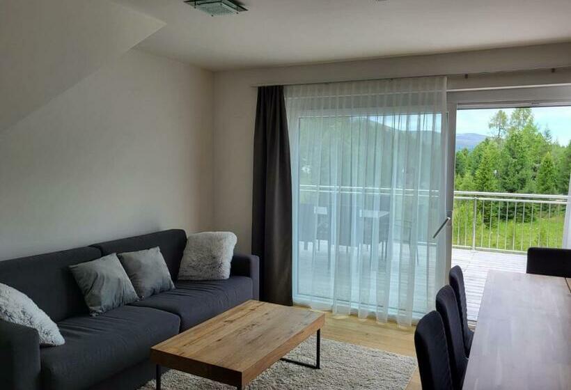 Luxescape Chalet Apartement Almzeit Skifahren Langlauf Traumaussicht Sauna Naturschutzgebiet
