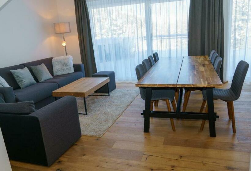 Luxescape Chalet Apartement Almzeit Skifahren Langlauf Traumaussicht Sauna Naturschutzgebiet