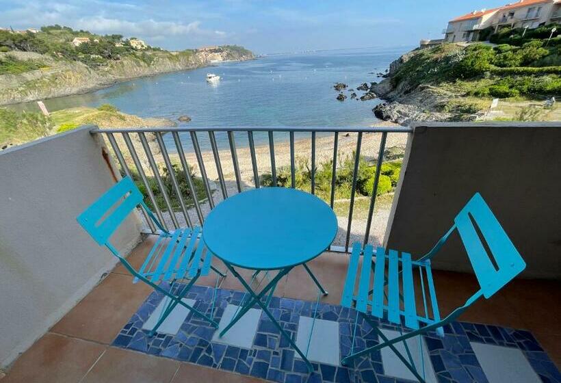 Azur Les Pieds Dans L Eau Vue Sur Mer Et Clocher De Collioure En Toile De Fond Wifi Fibre Parking