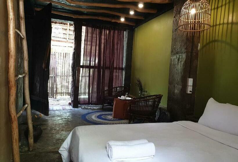 مبيت وإفطار Maka Kalinaw 6 Wabi Sabi Room, Forest And Garden View