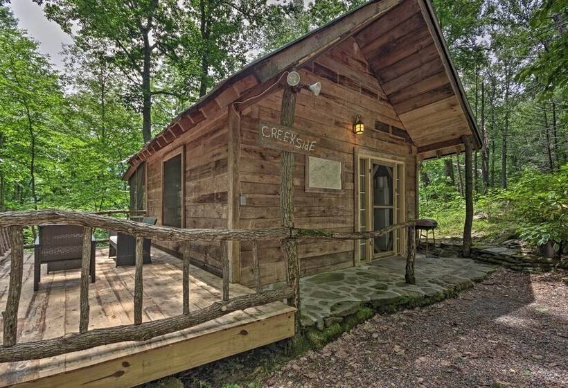 Creekside  Cabin W/ Deck In Pisgah Forest!