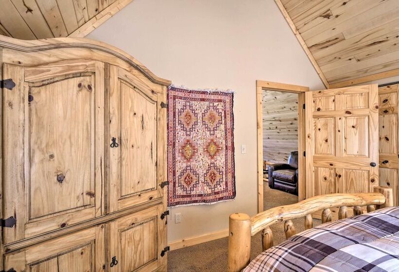 Secluded Alma Log Cabin W/ Hot Tub & Mountain View