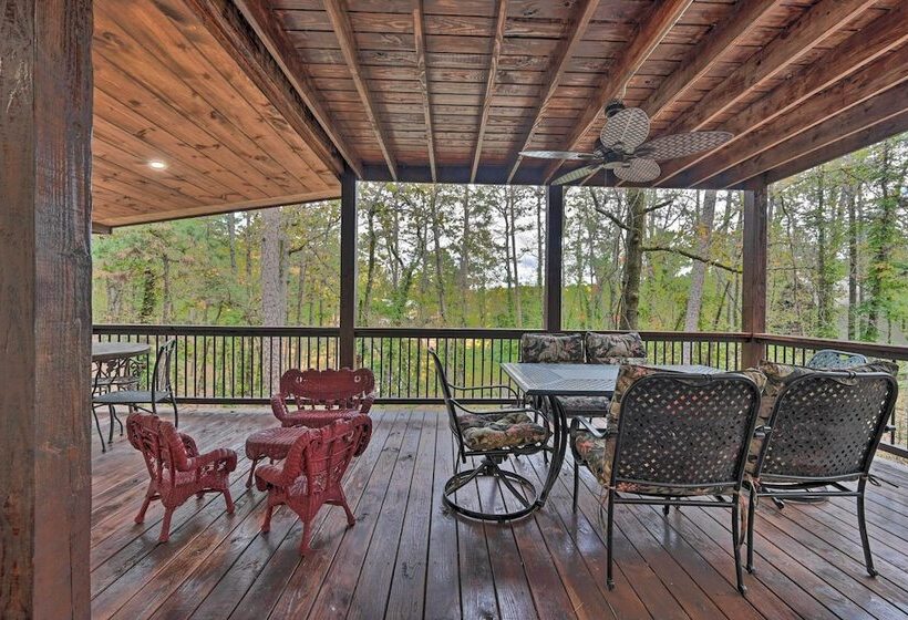Tudor Style Broken Bow Cottage W/ Hot Tub & Decks!