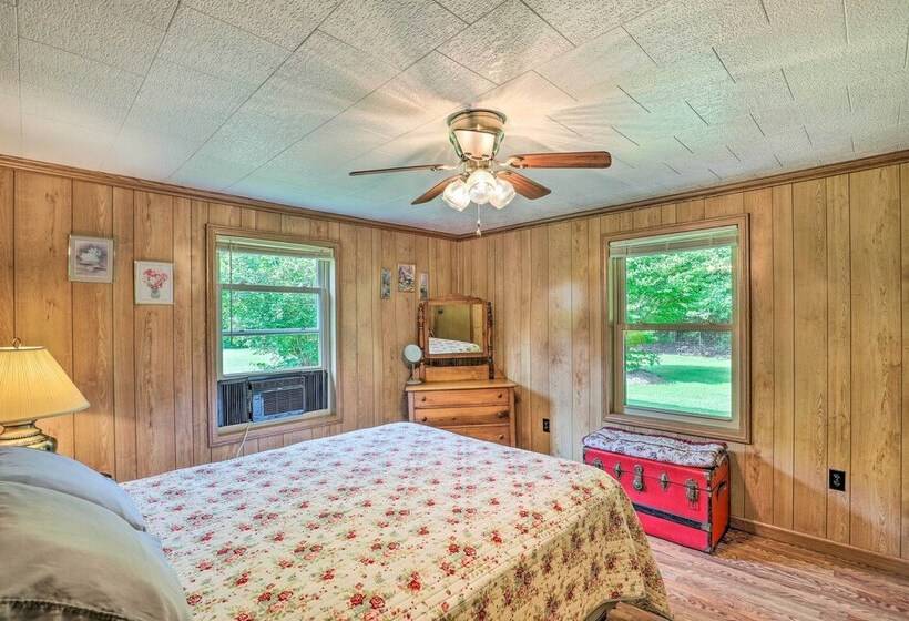 Porch & On Site Creek: Marshall Cabin Retreat