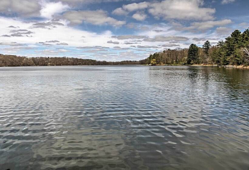 Cozy Balsam Lake Home: Deck, Private Dock + Kayaks