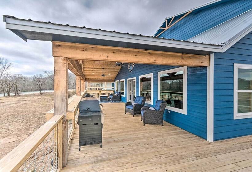 Upscale Riverfront Home W/ Beach & Fire Pit!