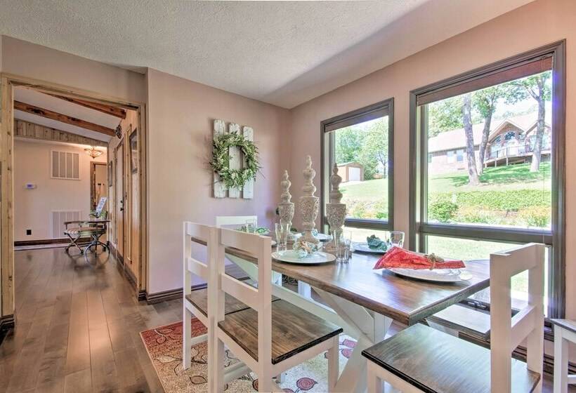 Lake Norfork Home W/waterview Patio + Balcony