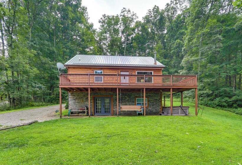 Rustic Cabin W/ Hot Tub   7 Miles To Hocking Hills