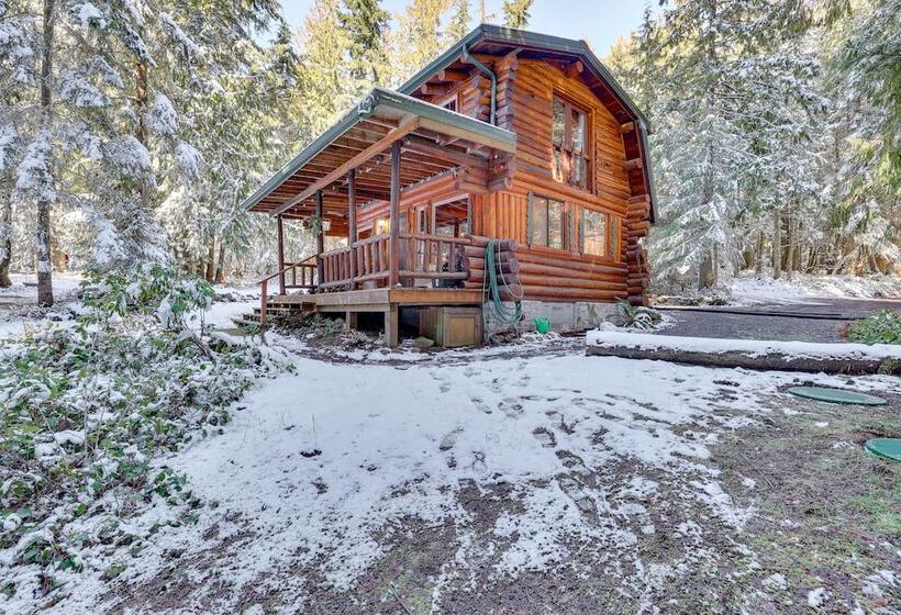 Rustic Sequim Cabin W/ Fire Pit & Forested Views!