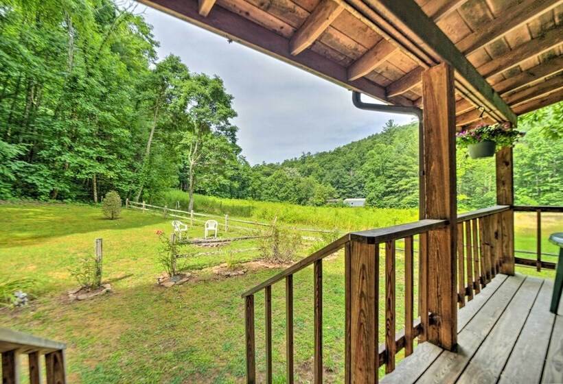 Scenic Creekside Cabin W/ Wraparound Porch!
