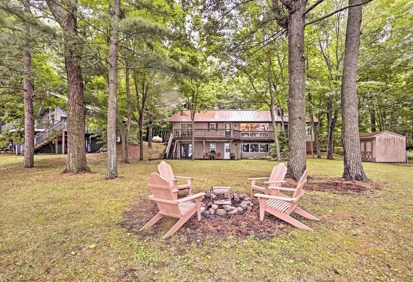 Spacious Luxury Cabin W/deck & Dock On Bone Lake