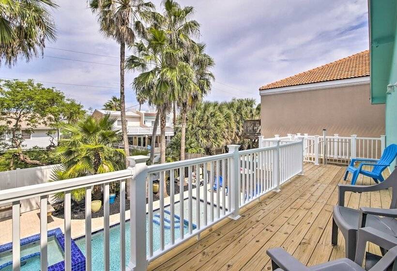 Beach Home W/ Pool & Hot Tub < 1 Block To Beach!