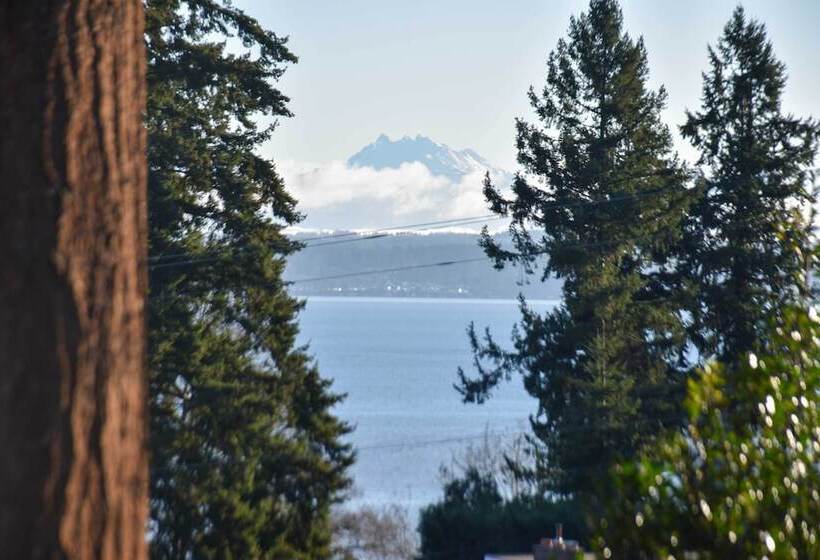 Unique Camano Cabin W/ Mountain + Water Views