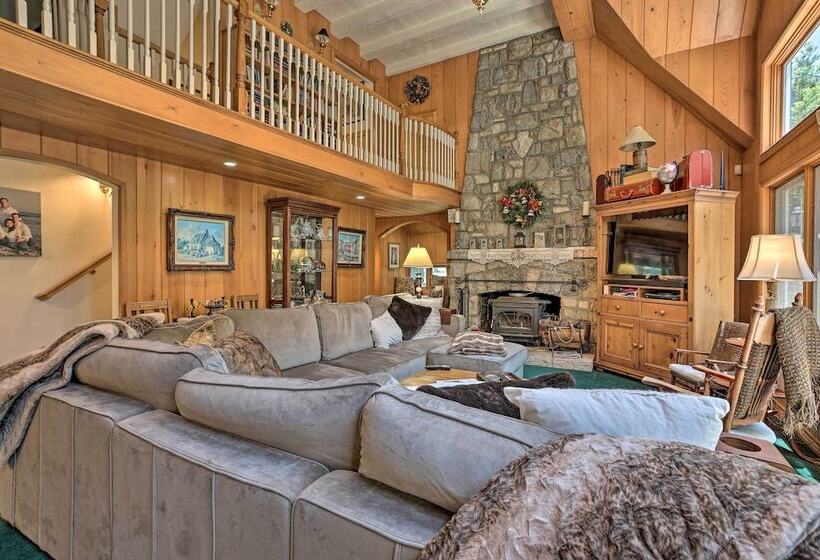 Waterfront Lake Arrowhead Home W/ View & Game Room