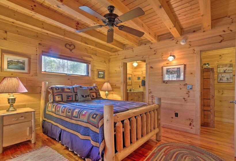 Lake Lure Log Cabin W/ Grill, Near Hiking!