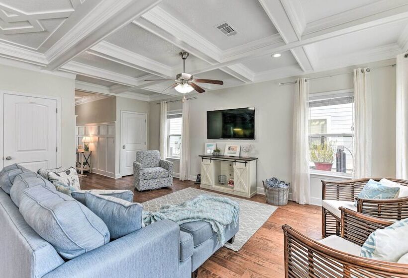 Half Mi To Inlet Beach: Home W/ Grill & Fire Pit