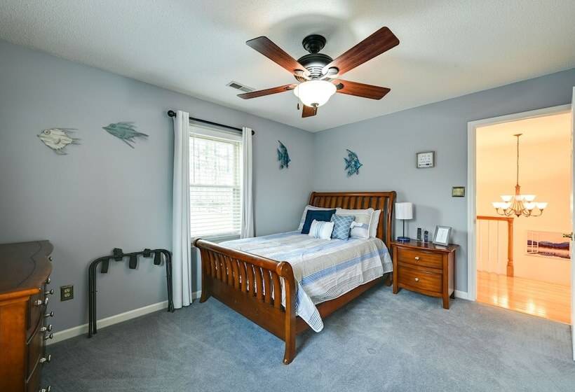 Dock & Kayaks: Lakefront Roanoke Rapids Home