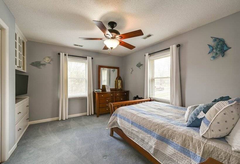 Dock & Kayaks: Lakefront Roanoke Rapids Home