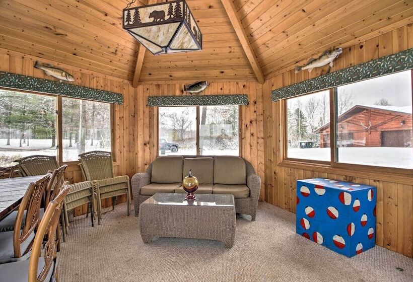 Expansive Ruth Lake Home W/ Dock, Fire Pit & Beach