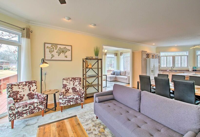 Lakefront Hot Springs Home W/ Deck & Boat Dock