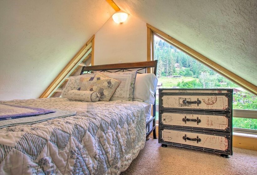 Waterfront Cabin W/ 2 Boat Docks & Mtn Views!