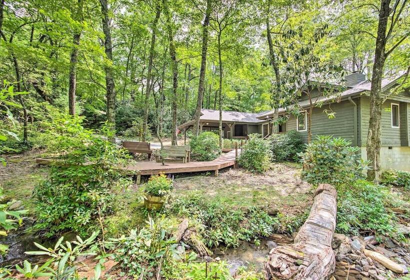 Lake Toxaway Cabin W/fire Pit   1mi To Marina