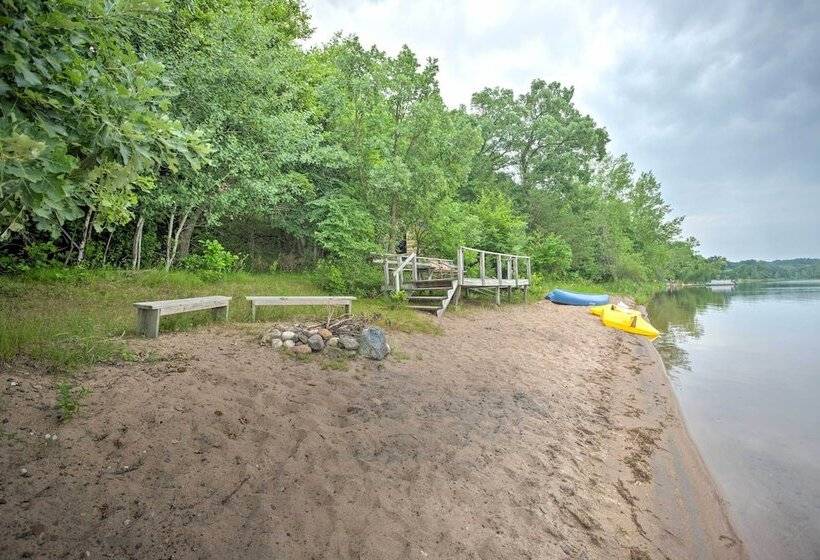 Lakeview 10 Acre Kimball Cabin W/ Private Beach!