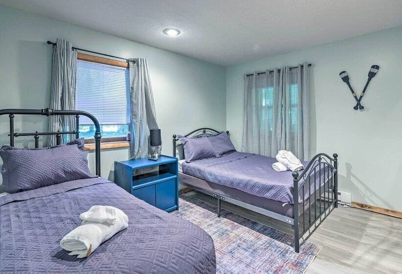 Wraparound Deck: Big Bass Lake Home In Gouldsboro