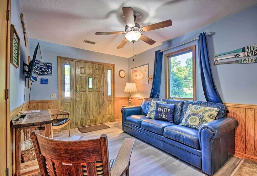 Boat Dock + Slides: Lakefront Gravois Mills Home