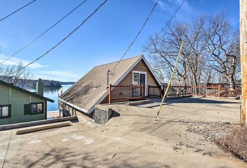 Dock + Slip: Lakefront Linn Creek Home!