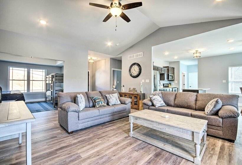 Dock & Fire Pit: Lakefront Rocky Mount Home!