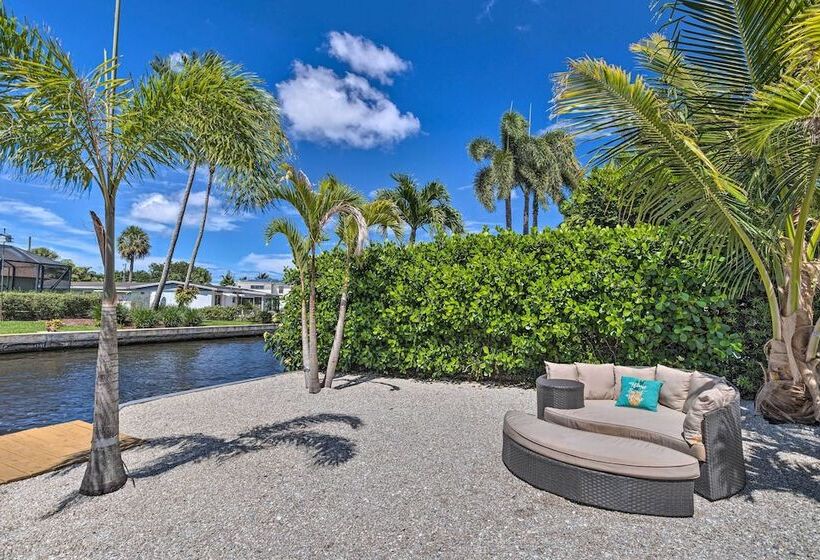 Palm City Canalfront Home W/ Boat Dock & Fire Pit!