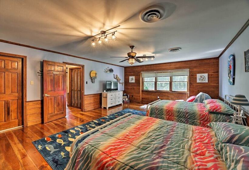 Bayfront Blounts Creek Home: Private Beach + Dock!