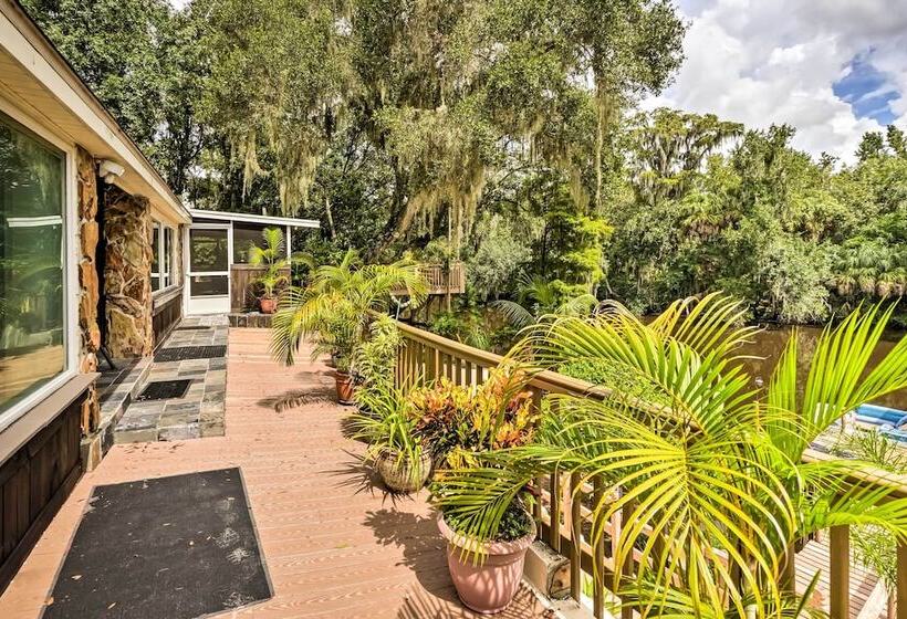 Lush Riverfront Escape W/ Private Boat Dock!