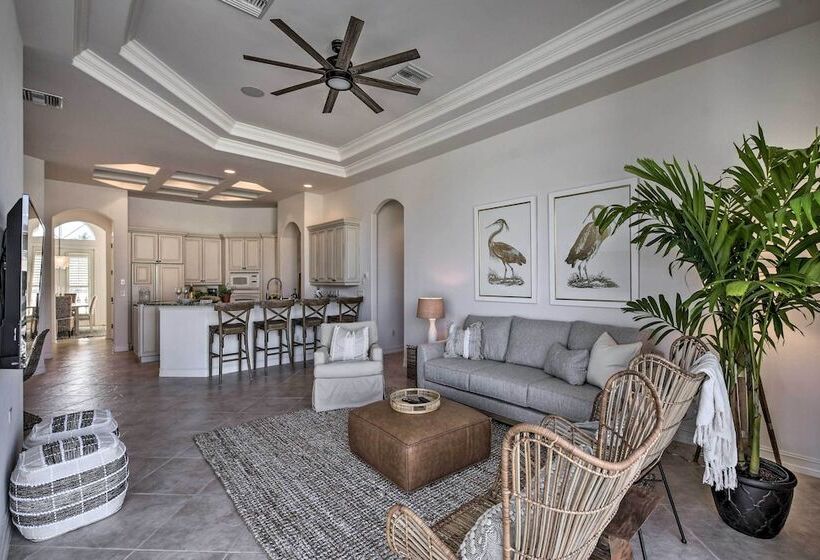 Luxury Island Oasis W/ Pool & Dock, 1 Mi To Beach!