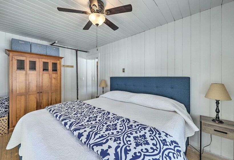 Quiet Waterfront Cabin W/ Dock, Game Room, Hot Tub