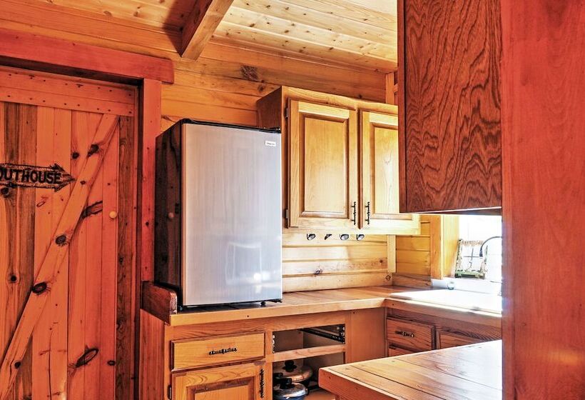 Remote Antimony Log Cabin W/ Green Meadow Views!