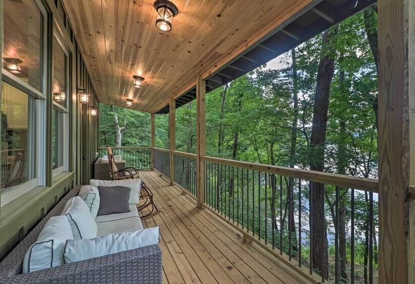 Rustic Chic Riverfront Home W/ Dock, Deck & Canoes