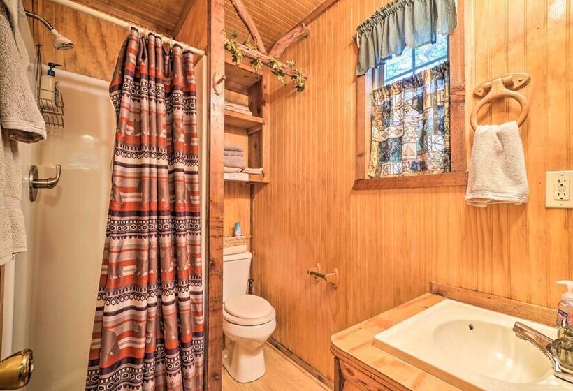 Cozy Davis Cabin W/ Deck   Nestled By Honey Creek!
