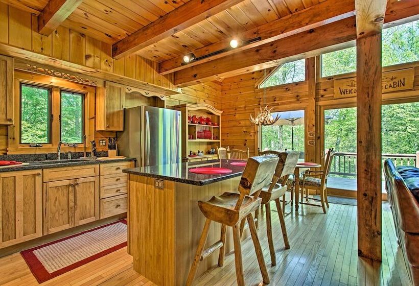 Fire Pit & Hot Tub: Poconos Family Cabin!