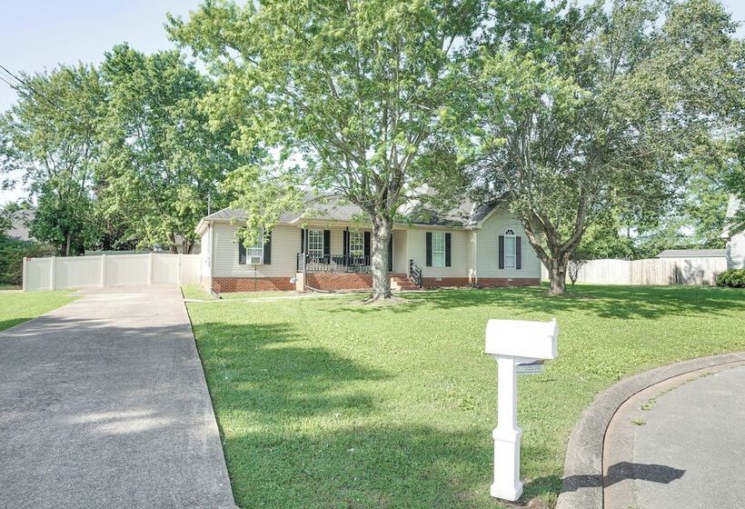 Above Ground Pool & Backyard At Murfreesboro Home!