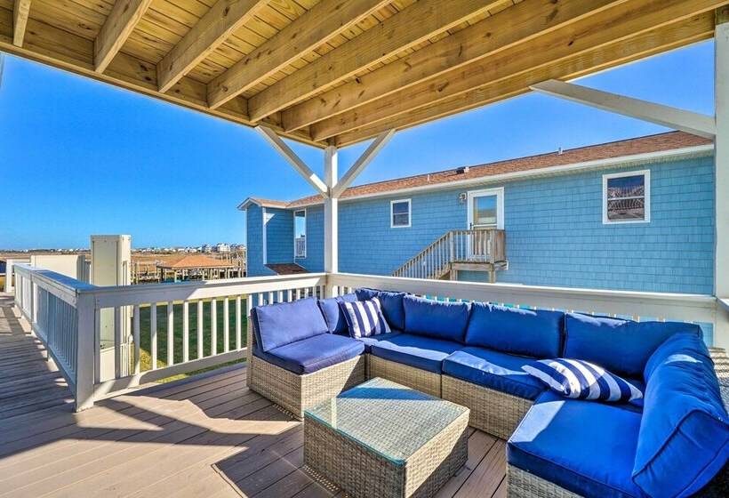 Stunning Surf City Home On Canal W/ Game Room!