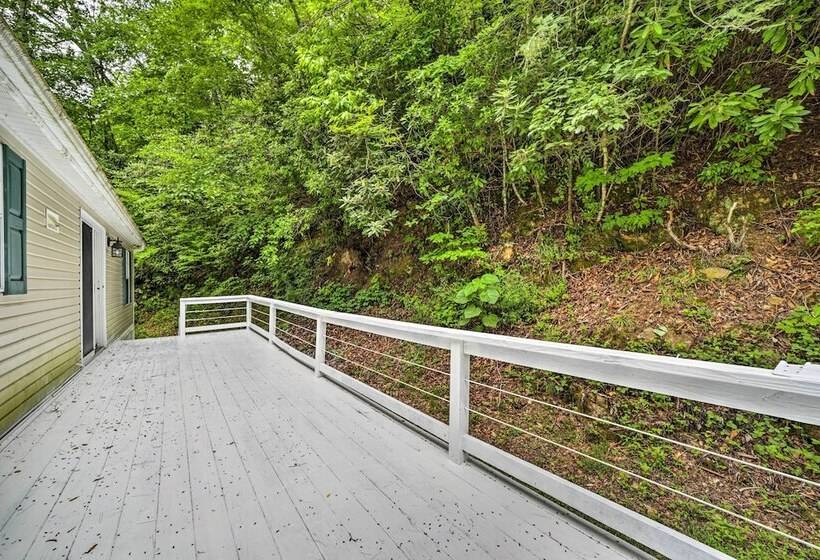 Tranquil Creekfront Bryson City Home W/ Grill!