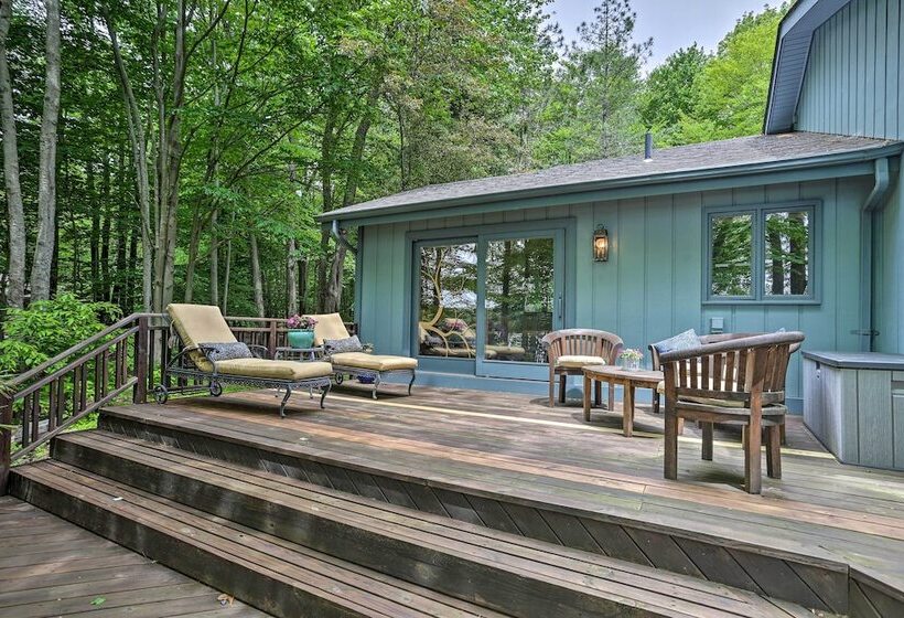 Luxe Poconos Pines Home W/ Beach + Amenities!