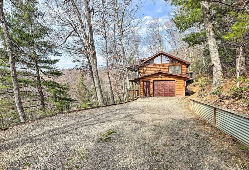 Rustic Cabin W/ Mountain Views & Private Deck!