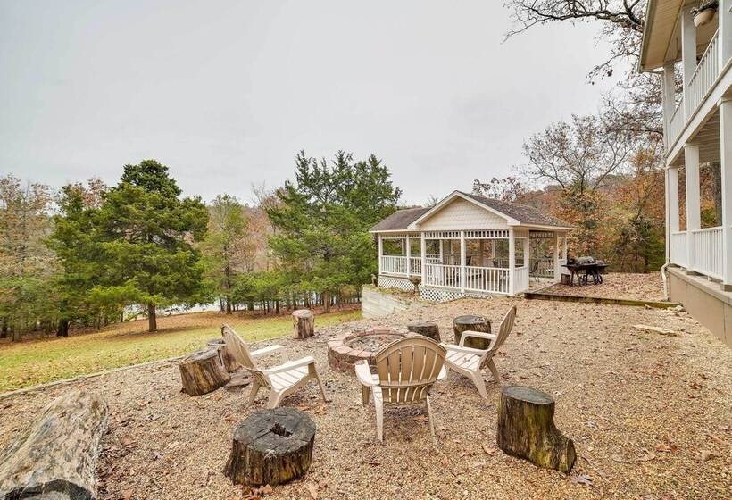 Waterfront Beaver Lake House W/ Deck & Fire Pit!